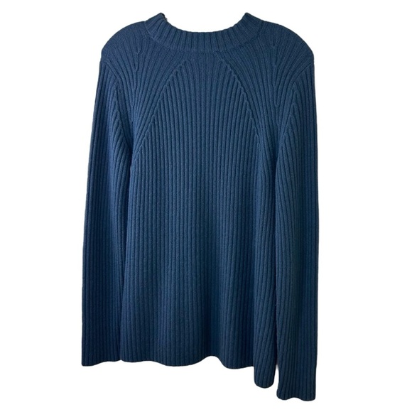 Vince - Women’s Wool, Cashmere Blend Knit Sweater in ‘Tide Pool’ - Blue, Medium - Picture 7 of 14